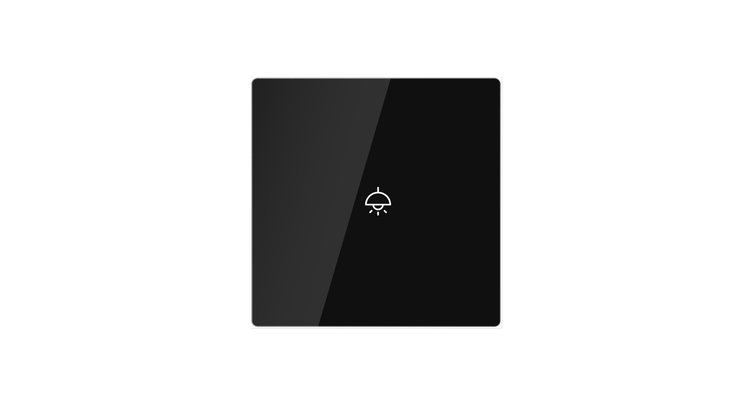 Nature Switch (Black Glass - White 1 way) — LifeSmart