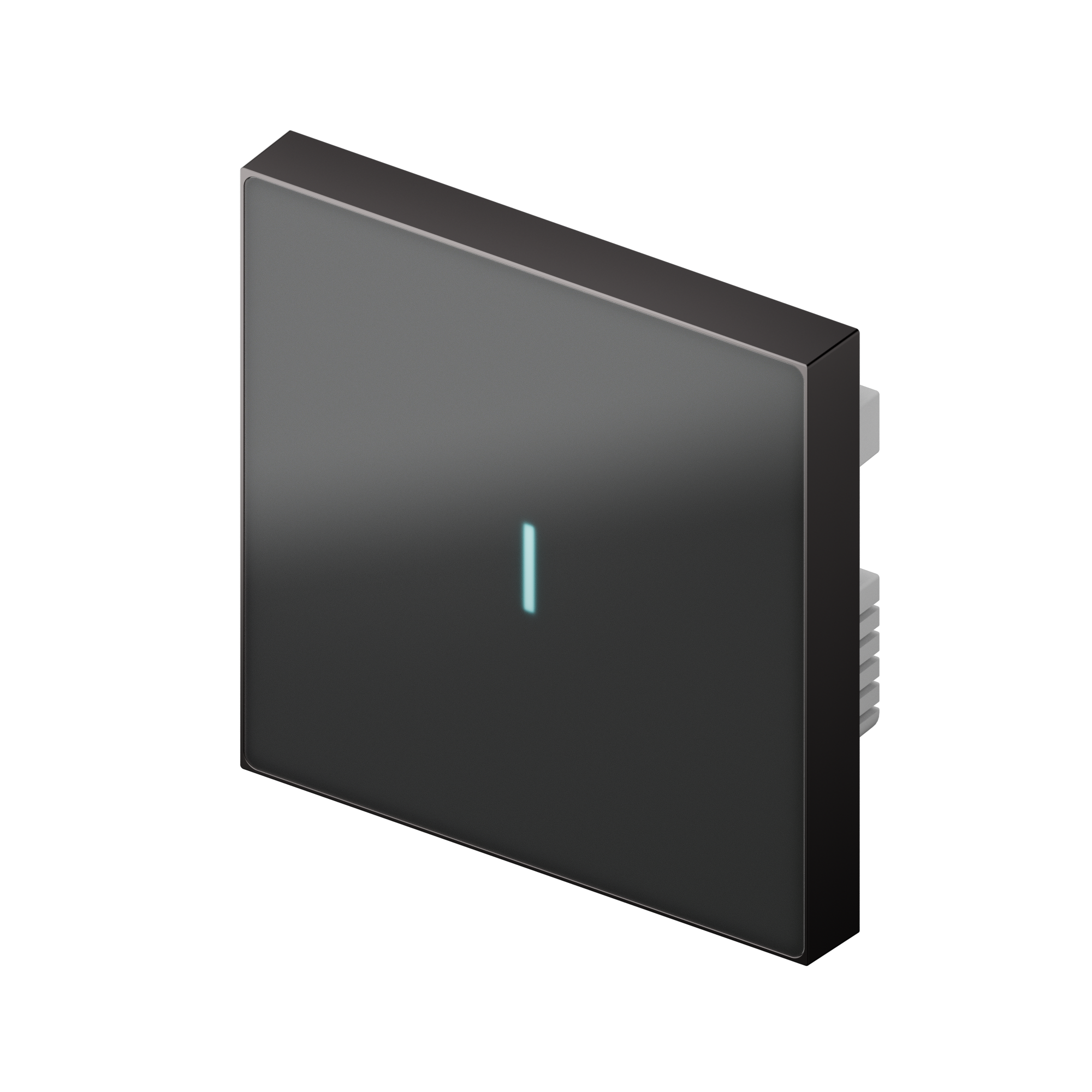 Nature Switch (MATTE) (Black AG Glass - Gray 1 way) — LifeSmart