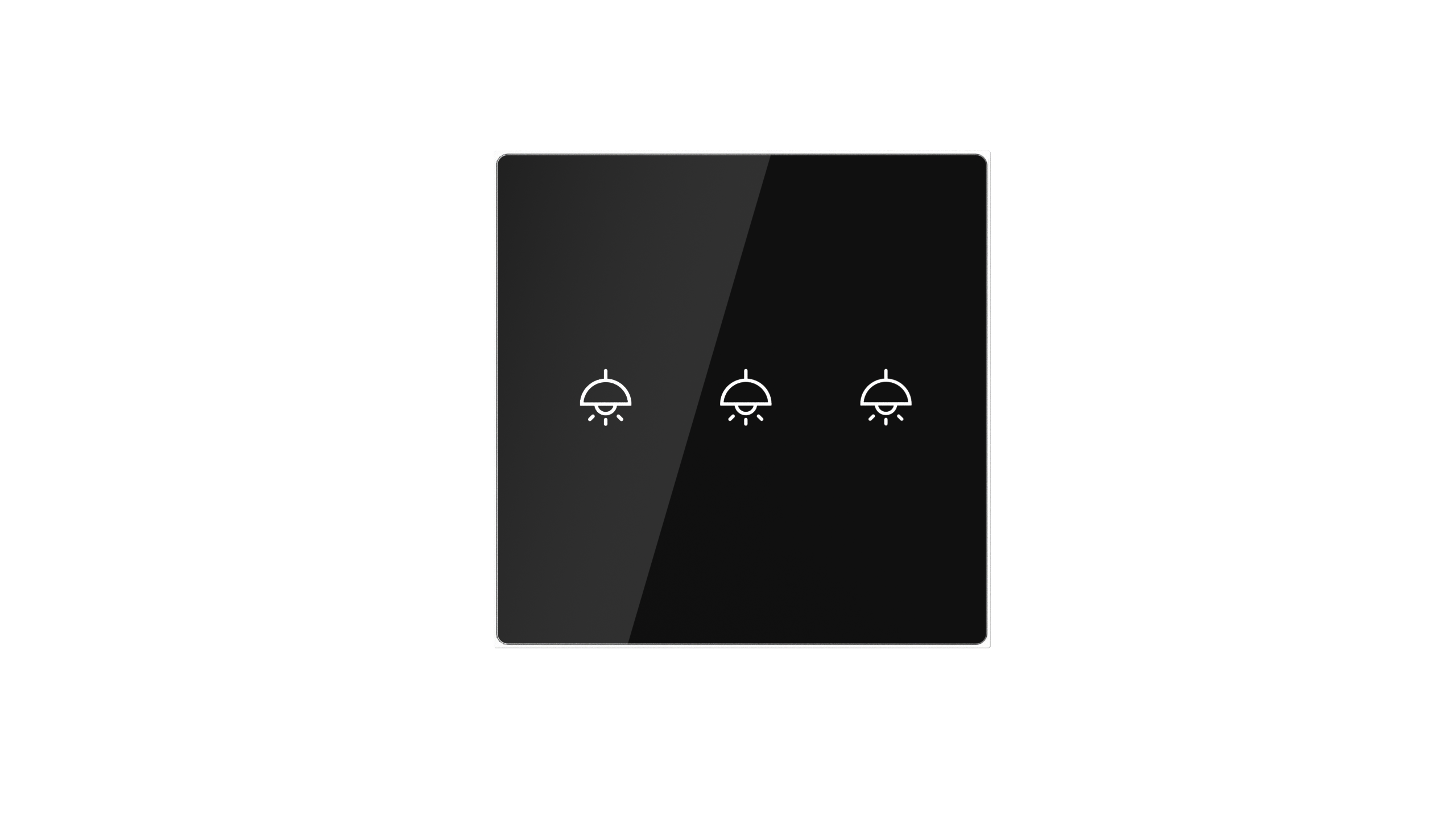 Nature Switch (Black Glass - White 3 way) — LifeSmart